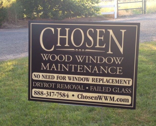 chosen-sign Wood Window Restoration